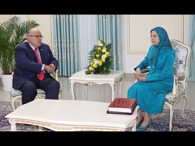 دیدار مریم رجوی با شهردار رودی جولیانی
