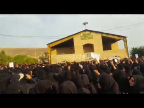 مراسم تشییع پیکر شهید امید رضا یوسفیان از شهدای قیام کازرون