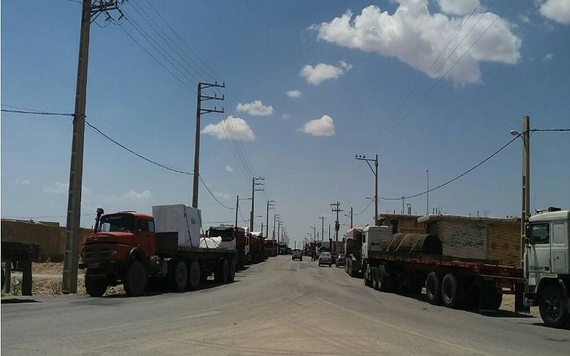 اعتصاب کامیون داران در شهر های ایران