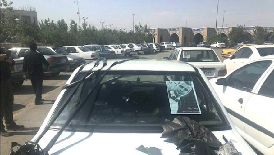 مراسم تشییع پیکر شهید قیام رضا اوتادی د