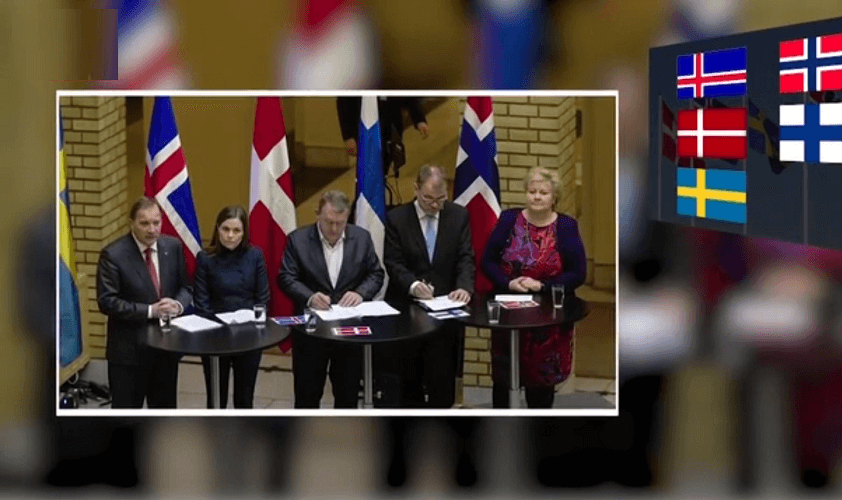 بیانیه مشترک وزیران خارجه پنج کشور نوردیک