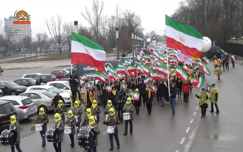 ورشو، تظاهرات ایرانیان همزمان با اجلاس ورشو- حمایت از قیام ایران و کانونهای شورشی