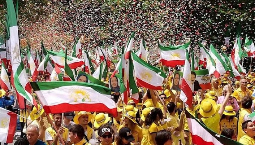 تظاهرات بزرگ ایرانیان در واشنگتن - همبستگی با قیام و مقاومت مردم ایران