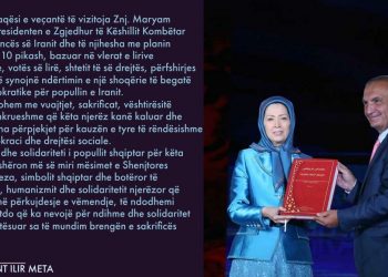 الیر متا رئیس جمهور آلبانی، توئیت درباره دیدارش با خانم مریم رجوی و بازدید از اشرف3