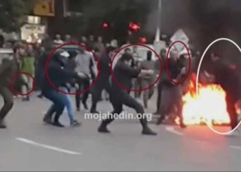شقاوتهای پاسداران خامنه ای درمقابله بامردم معترض با گلوله و جنایت و پاسخ مردم به آن