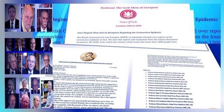 نامه۲۱برنده جایزه‌نوبل: فاجعه شیوع کرونا درایران