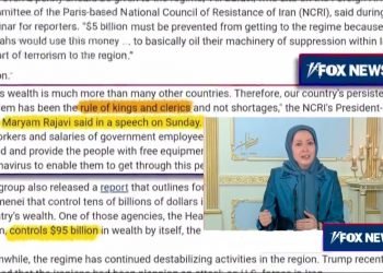 تلویزیون فاکس نیوز: خانم مریم رجوی میگوید مشکل همیشگی درکشورما رژیمهای شاهوشیخ بوده و نه کمبودها