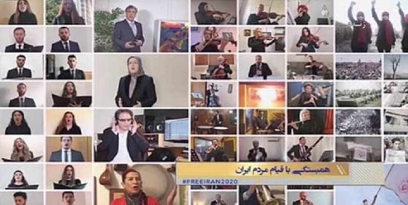 درقفای آزادی سروده ای ازنبرد صدساله برای‌آزادی- پخش شده در گردهمایی مقاومت ایران ۲۷تیر۹۹