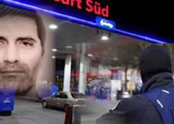 اسدالله اسدی دیپلمات تروریست رژیم آخوندی بعد از تحویل‌دهی بمب در این پمپ‌بنزین در آلمان دستگیر شد