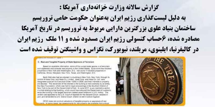 گزارش سالانه وزارت خزانه داری آمریکا