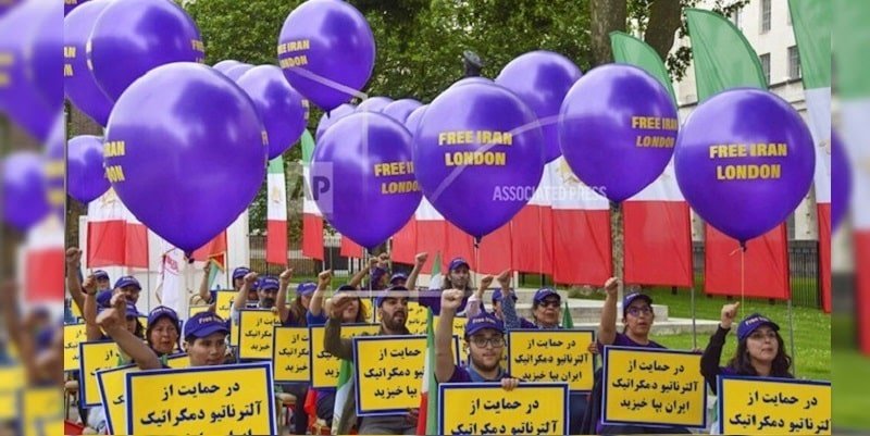 گزارش تصویری آسوشیتدپرس از تظاهرات هواداران مقاومت ایران همزمان با گردهمایی جهانی ایران آزاد