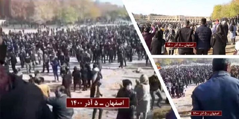 تعداد مجروحان یورش نیروهای سرکوبگر به مردم اصفهان دست کم ۱۰۰ تن است
