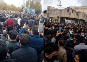 تجمع مردم چهارمحال و بختیاری در شهرکرد در اعتراض به غارت آب