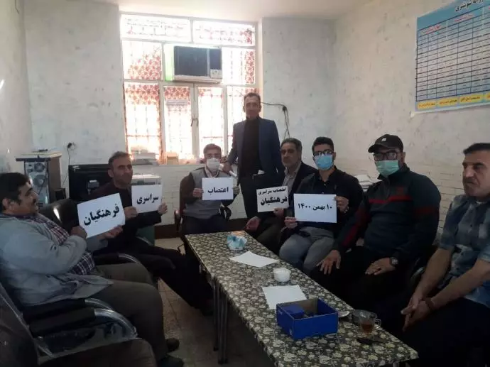 اعتصاب و تحصن سراسری معلمان و فرهنگیان - شوشتر