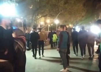 تبریز ائل گلی - پخش شعارهای سرنگونی، مرگ بر خامنه ای درود بر رجوی