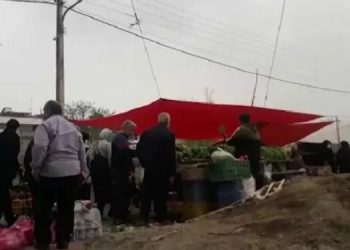 لنگرود - پخش شعارهای سرنگونی، تنها ره رهایی سلاح و سرنگونی، مرگ بر خامنه ای درود بر رجوی