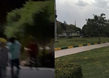 شیراز بوستان انقلاب پخش شعارهای سرنگونی، رئیسی رئیسی جلاد شصت و هفتی، دوشنبه شب ۲ خرداد
