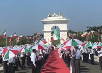 تجمع و برنامه مجاهدین در اشرف۳ همزمان با تظاهرات ایرانیان آزاده در کشورهای مختلف جهان