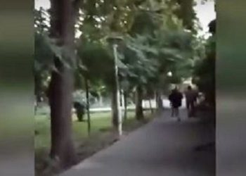 تهران- بلوار جلال آل احمد، بوستان قزل قلعه پخش شعارهای سرنگونی، مرگ بر خامنه‌ای درود بر رجوی، رئیسی رئیسی جلاد شصت و هفتی