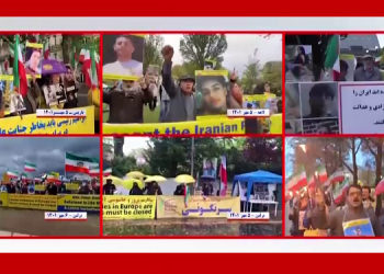 تظاهرات هواداران مقاومت در همبستگی با قیام سراسری مردم ایران در اسلو، برلین، پاریس، لاهه و تورنتو ـ سه شنبه ۵ مهر