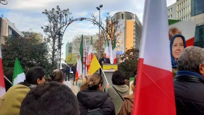 تظاهرات ایرانیان آزاده در بروکسل - حمایت از قیام سراسری مردم ایران برای یک جمهوری دمکراتیک
