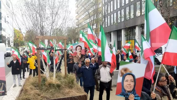 تظاهرات ایرانیان آزاده در بروکسل - حمایت از قیام سراسری مردم ایران برای یک جمهوری دمکراتیک
