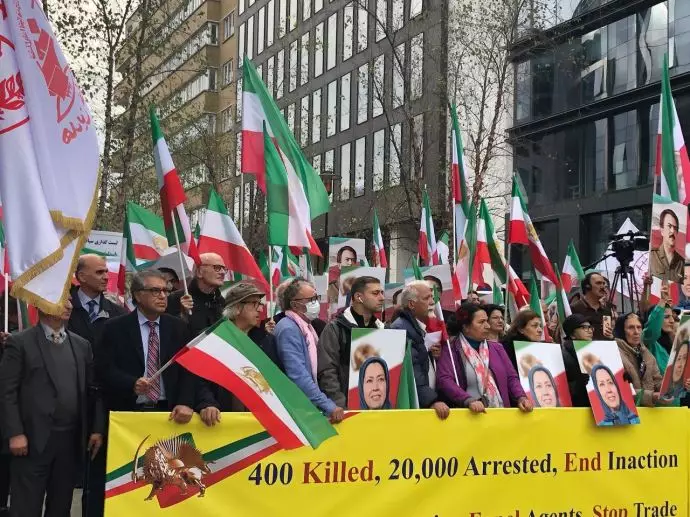تظاهرات ایرانیان آزاده در بروکسل - حمایت از قیام سراسری مردم ایران برای یک جمهوری دمکراتیک