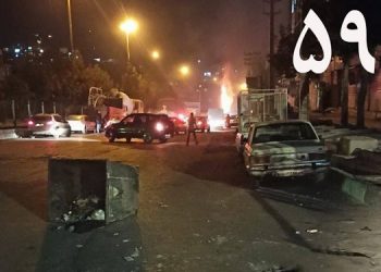 پنجاه‌ و نهمین روز قیام سراسری - شعارهای مرگ بر خامنه‌ای در متروی تهران
