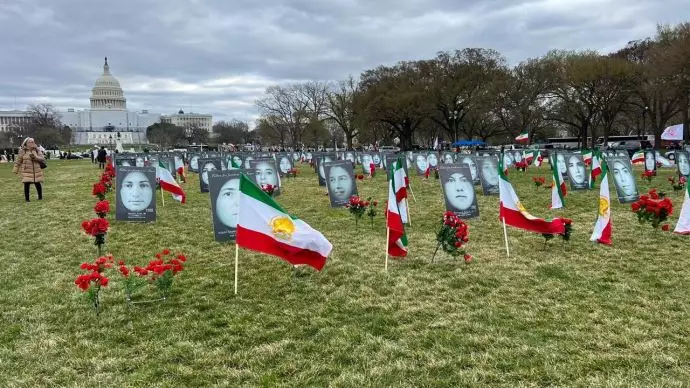 تظاهرات بزرگ ایرانیان آزاده در واشنگتن پس از برگزاری اجلاس حمایت از قیام مردم ایران -۲۰ اسفند