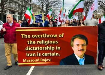 تظاهرات بزرگ ایرانیان آزاده در واشنگتن پس از برگزاری اجلاس حمایت از قیام مردم ایران