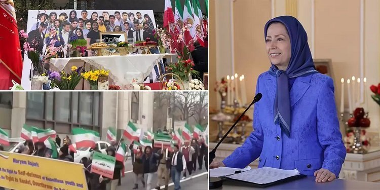 پیام خانم مریم رجوی به تظاهرات هموطنان در بلژیک در آستانه حلول سال نو