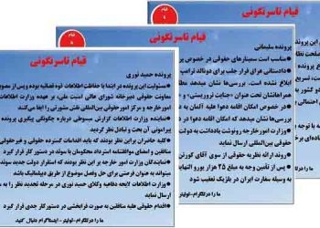 نامه خیلی محرمانه آنی رئیس مرکز امور حقوقی بین المللی رئیسی به وزارت خارجه درمورد پرونده های سلیمانی ، اسدالله اسدی و حمید نوری