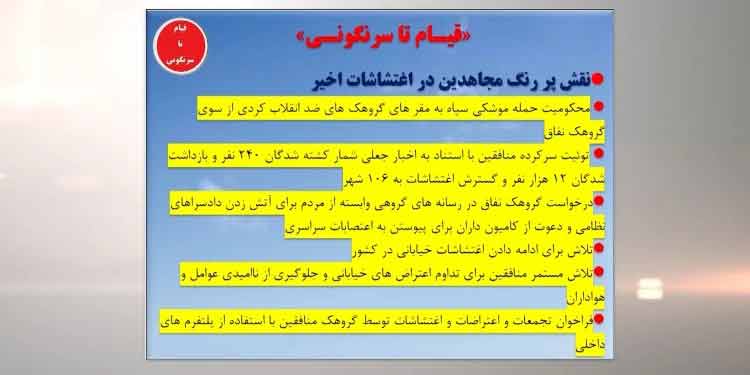 خلاصه و اهم مطالب در ۶ جلسه کمیته مقابله با مجاهدین