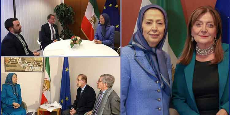 دیدارهای نمایندگان پارلمان اروپا با خانم مریم رجوی در استراسبورگ