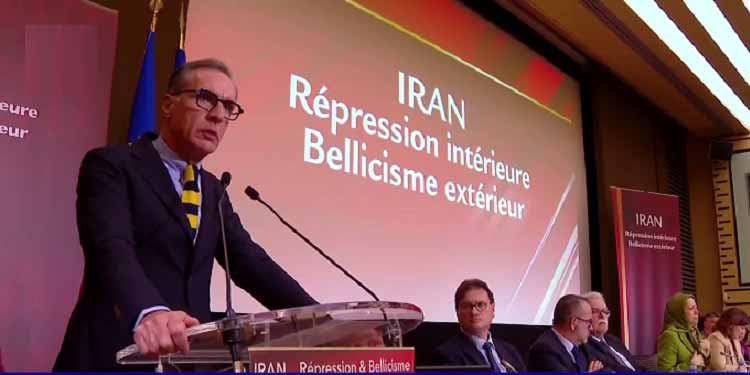 کنفرانس پارلمانی در مجلس ملی فرانسه - سخنرانی یانیک فاونیک نایب‌ رئیس کمیته پارلمانی برای ایران دموکراتیک