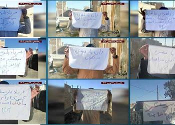 فعالیت کانونهای شورشی قهرمان در زاهدان با شعار رأی ما قهر و سرنگونی
