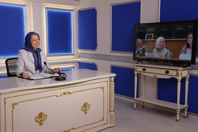خانم مریم رجوی در کنفرانس «مشعل داران تغییر حمایت از مبارزه طولانی زنان ایران»