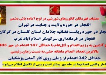 انفجار در تهران، گرگان و اسلام آباد غرب، پاسخ آتشین به رژیم اعدام و قتل عام