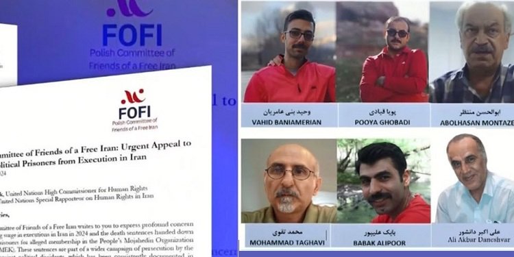 فراخوان فوری کمیته لهستانی دوستان ایران آزاد برای نجات شش زندانی سیاسی از اعدام در ایران