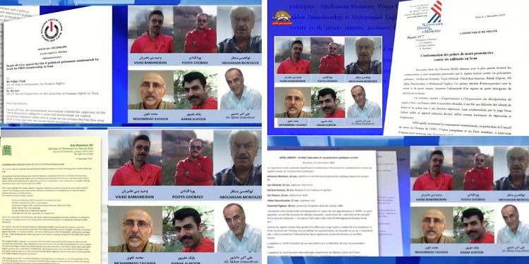 فراخوان فوری نمایندگان پارلمان و شخصیتهای سیاسی بلژیک، انگلستان، فرانسه و ایتالیا علیه حکم اعدام شش زندانی سیاسی