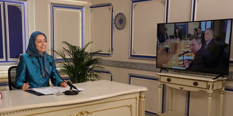 اجلاس آنلاین با حضور نمایندگان مجلسین ایرلند - سخنرانی خانم مریم رجوی
