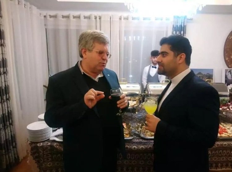 جرجی تاناسی با نفر دوم سفارت رژیم در آلبانی