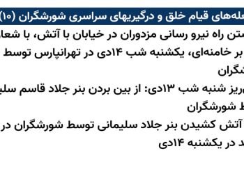 شعله های قیام خلق و درگیریهای سراسری شورشگران (۱۰)