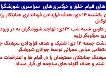 شعله های قیام خلق و درگیری های سراسری شورشگران (۶)