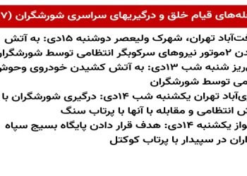 شعله های قیام خلق و درگیری‌ های سراسری شورشگران (۷)