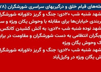 شعله های قیام خلق و درگیریهای سراسری شورشگران (۷۸)