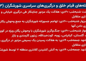 شعله های قیام خلق و درگیریهای سراسری شورشگران (۸۳)