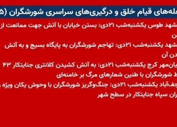 شعله های قیام خلق و درگیریهای سراسری شورشگران (۸۵)