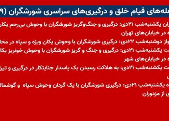 شعله های قیام خلق و درگیریهای سراسری شورشگران (۸۹)