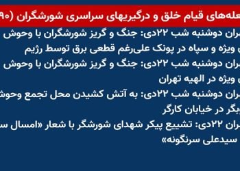 شعله های قیام خلق و درگیریهای سراسری شورشگران (۹۰)